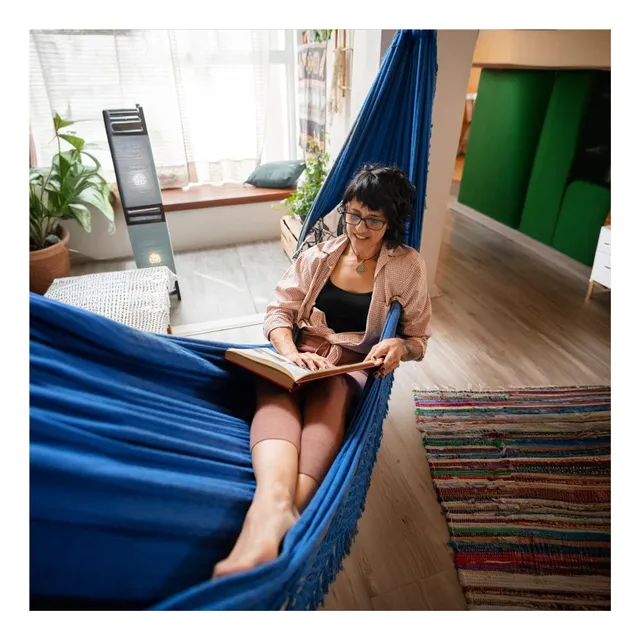 Rede Dormir Descanso Casal Balanço Grande Basica Resistente