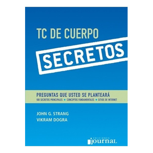 Tc De Cuerpo Serie Secretos, De Strang. Editorial Ediciones Journal, Tapa Blanda En Español, 2009
