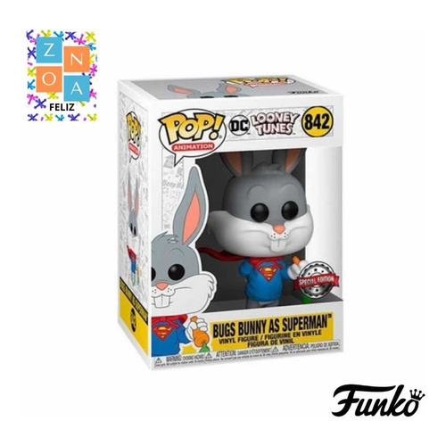 Funko Pop Bugs Bunny As Superman #842 Looney Tunes Exclusive