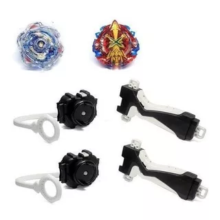 Kit 2 Beyblade Burst Metals Com Lançador Strike  Promoção