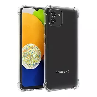 Carcasa Para Samsung A03 Transparente Antigolpe