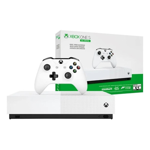 Microsoft Xbox One S 1TB All-Digital Edition color  blanco