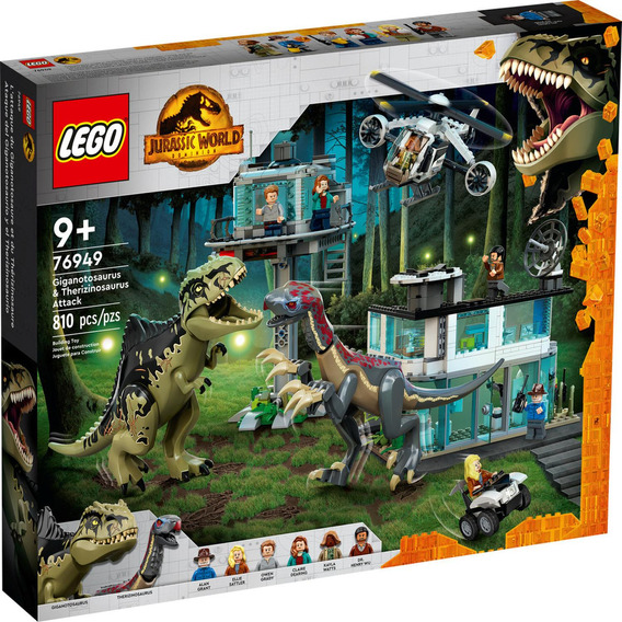 Lego Jurassic World Ataque Giganotosaurio & Therizinosaurio