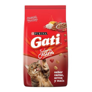Alimento Gati Recetas Caseras Para Gato Adulto Sabor Carne, Arroz Y Maíz En Bolsa De 15 kg