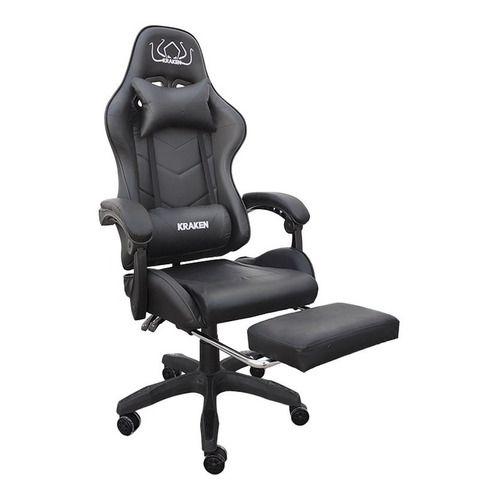 Silla Escritorio Oficina Ejecutiva Estudio Gamer Ergonómica Color Negro Material del tapizado Piel sintética