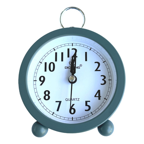 Reloj de mesa  despertador  analógico Dicheng OS004  color verde 