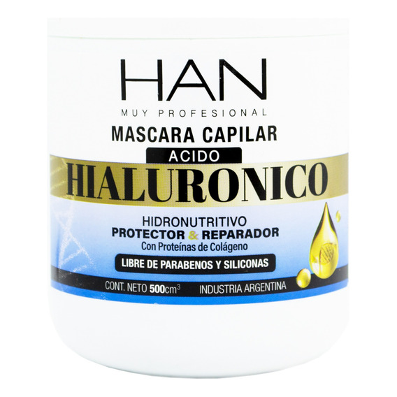 Han Acido Hialurónico Máscara Reparador Cabello 500gr Local