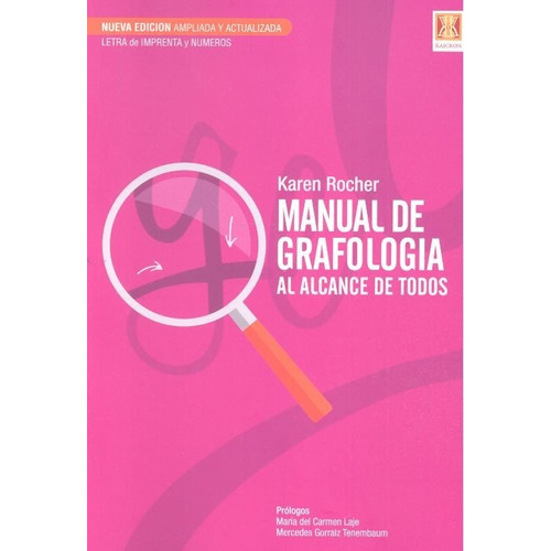 Manual De Grafología, De Karen Rocher