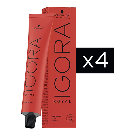 Combo 4 Tinturas Coloracion Igora Royal Schwarzkopf