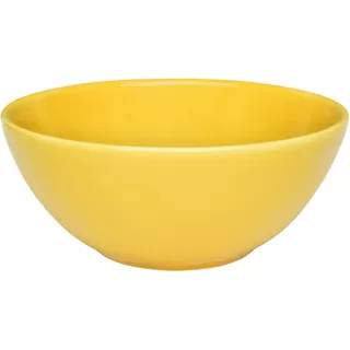 Kit Conjunto 4 Tigelas Bowl Oxford Cores Colors 600ml 16cm Cor Amarelo