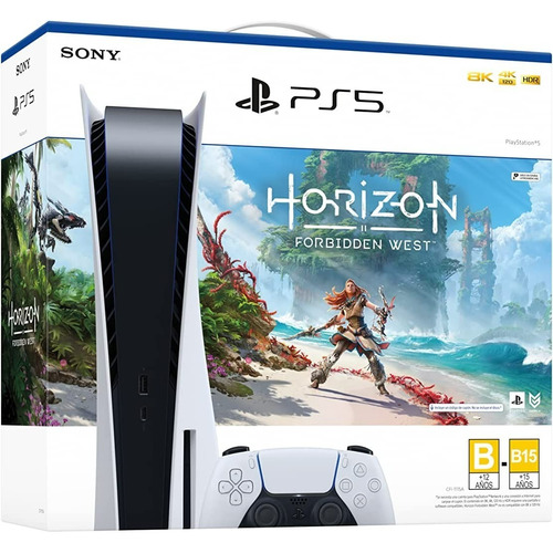 Sony PlayStation 5 825GB Horizon Forbidden West Bundle color  blanco y negro 2020