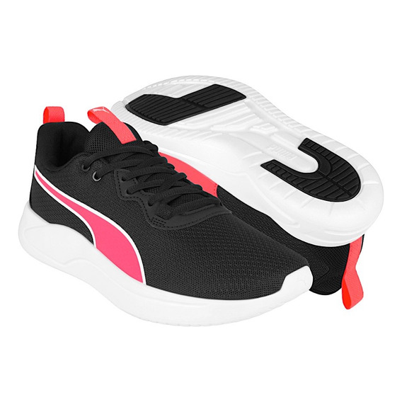 Tenis Correr Dama Puma Resolve 37703604 Textil Negro