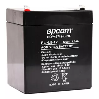 Batería De Respaldo Epcom Pl-4.5-12 12v 4.5 Ah Para Fuente