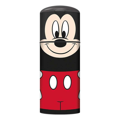 Botella Con Pjita Y Protector Mickey 350 Ml Color Negro