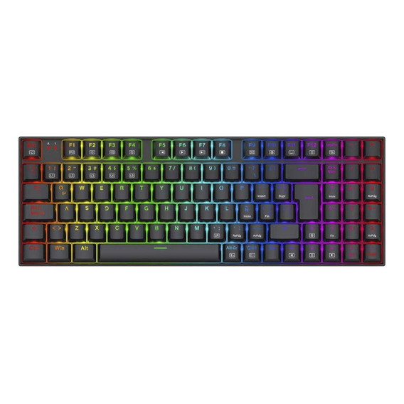 Teclado Redragon Ziggs K669 Rgb Sp Spanish Red