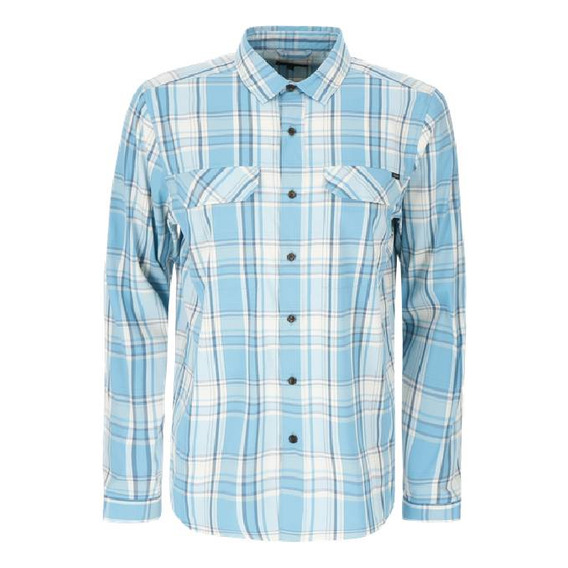 Camisa Manga Larga Rover Melange De Hombre Azul