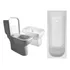 Juego Sanitarios Loza Baño Cuadrado Moderno Bañera
