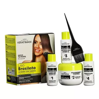 Kit De Alisado Brasileño Keratimask Alisado Sin Formol