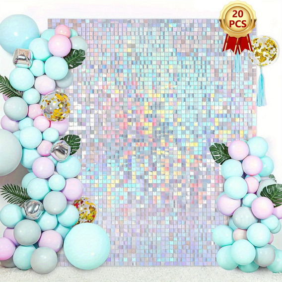 20pcs Panele Decorativo Shimmer Wall 4d Fiesta Parad 30x30cm