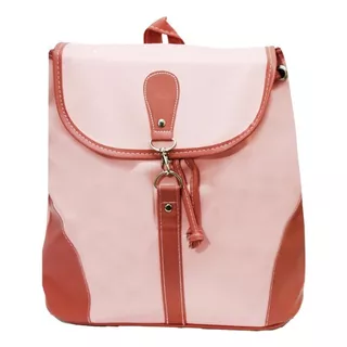 Bolsa / Mochila Para Dama Grande Doble Asa Backpack Color Rosa
