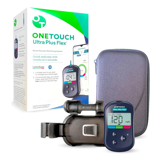 Kit Onetouch Ultra Plus Flex. Monitor De Azúcar En Sangre 