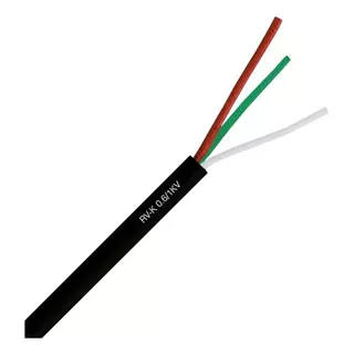 Cordón Eléctrico 3x4 Mm2 Rv-k 0,6/1kv Negro 100 Mts Sec