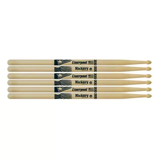 Baqueta Liverpool 3 Par American Hickory 2b Pt Madeira Hy2bm