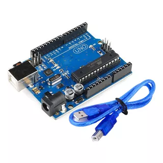 Arduino Uno R3 Chip Extraible Compatible + Cable Usb Nubbeo