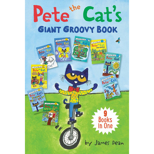 Pete The Cat's Giant Groovy Book: 9 Books In One, De James Dean. Editorial Harpercollins, Tapa Dura En Inglés, 2019