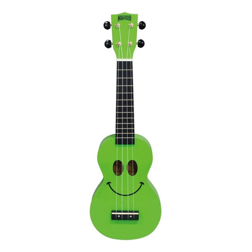 Ukelele Soprano Mahalo Sengon Con Funda U-smiles Color Verde