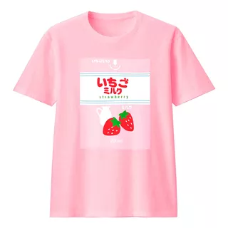 Remera Strawberry Milk Aesthetic Egirl Eboy Harajuku Japon 