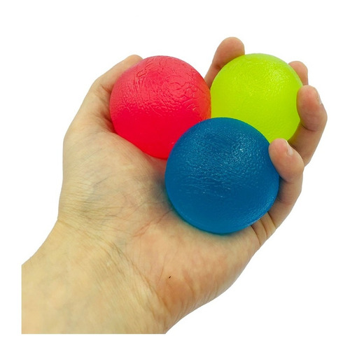 Pelotas De Gel Para Ejercitar Mano En Rehabilitación. 3pzs