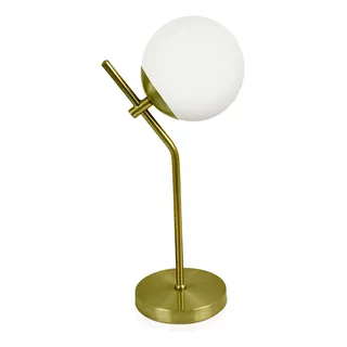 Abajur Luminária De Mesa Aro Jabuticaba Globo Orby Dourado