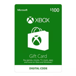 100 Xbox Gift Card Código Digital Original Xbox One Usa