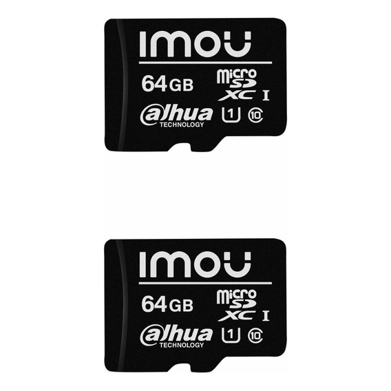 Pack X2 Tarjetas De Memoria Imou Microsd Sdhc S1 C10 64gb