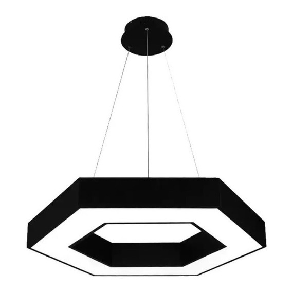 Lampara Hexagonal Colgante Led 72w Minimalista 