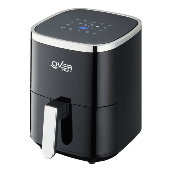 Freidora Overtech Electrica Sin Aceite De Aire 1500w 4 Litros Air Fryer Ov-105 Bpa Free 9 Programas Antiadherente