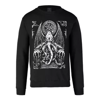 Sudadera  Cuello Redondo Logo  Cthulhu / Kingmonster