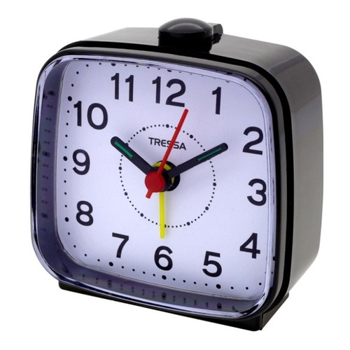 Reloj de mesa   analógico Tressa DD951  color negro 
