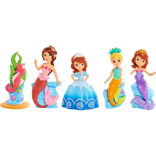 Set De 5 Figuras Sirenas Disney Princesa Sofia