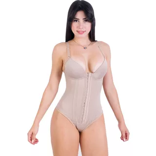 Macacão Body Alta Compressão Com Alça, Fecho Zíper -promoção