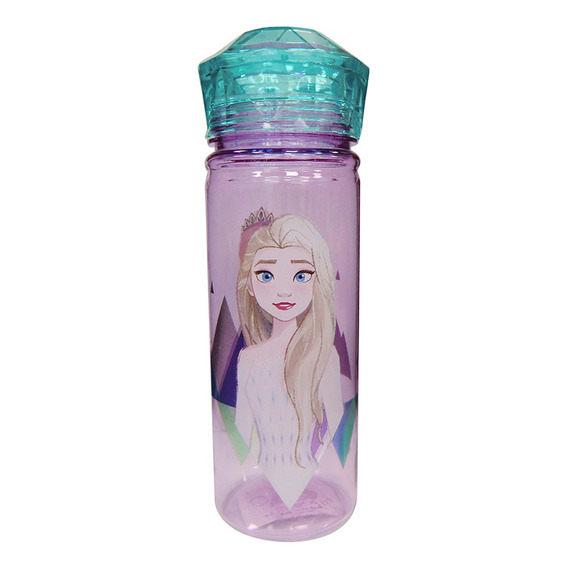 Botella Plástica Diamond Frozen 580 Ml Color Lila