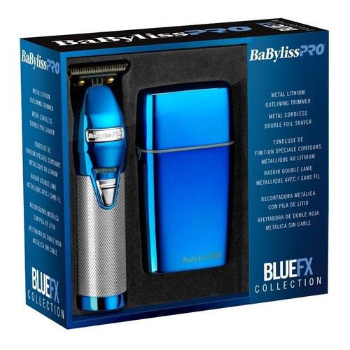 Combo Bluefx Trimmer Skeleton & Shaver. Fxholpk2bces Color Azul