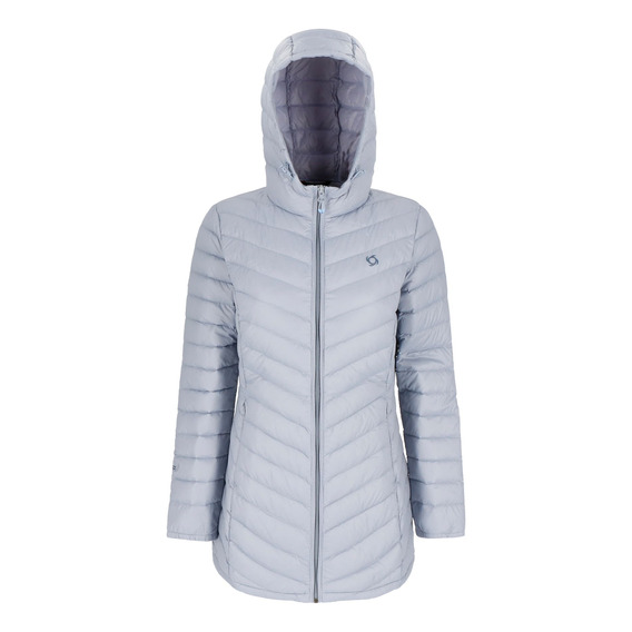 Parka Pluma Agami Mujer Gris Claro Doite