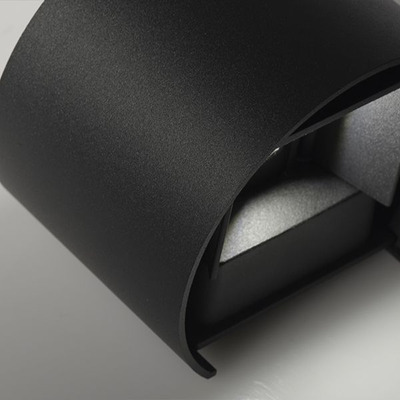 Aplqiue Exterior Aluminio Dyo Led 6w Negro Moderno Lk