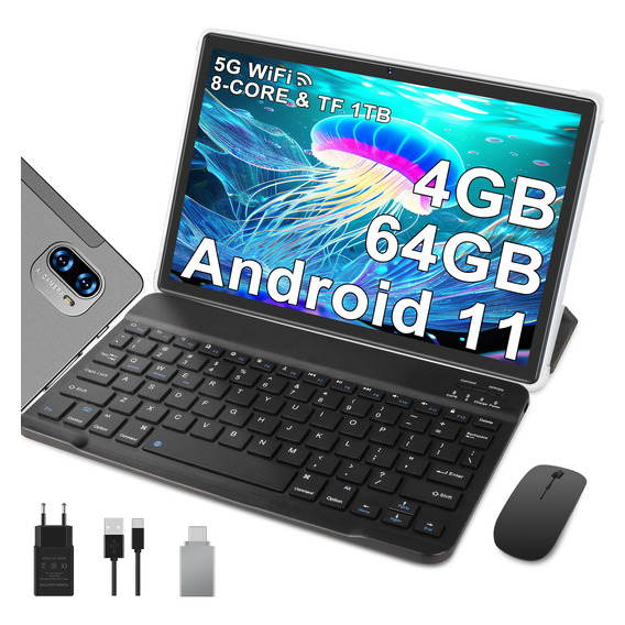Tablet Android Hd 2.0 Ghz Con 5g Wi-fi Gps Teclado Y Ratón