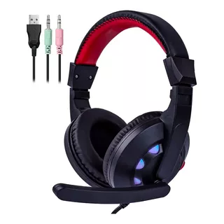 Headset Gamer On-ear Leds Stream Call Jogar Rp Games Barato