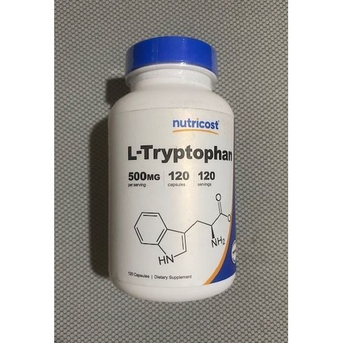 Original Nutricost L-triptofano 500mg, 120cap, Con Bioperina