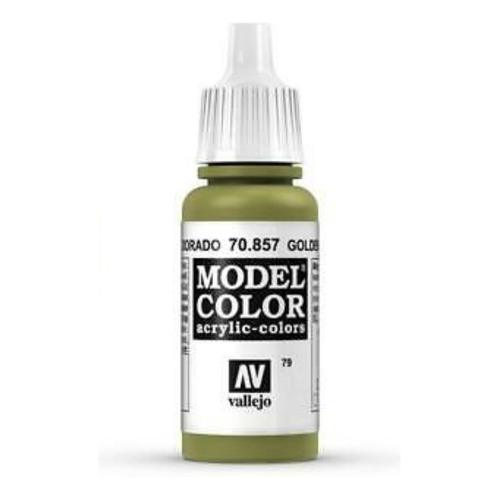 Vallejo Model Color 17ml Pintura Acrílica Color 79 Oliva Dorado 70.857