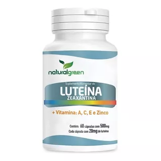 Luteína E Zeaxantina 60 Cápsulas Naturalgreen